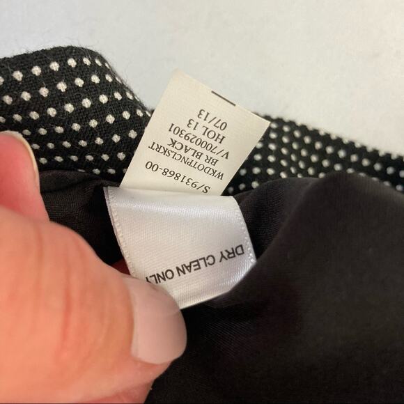 Banana Republic Polka Dot Bow Pencil Skirt Sz 2 - Picture 3 of 9
